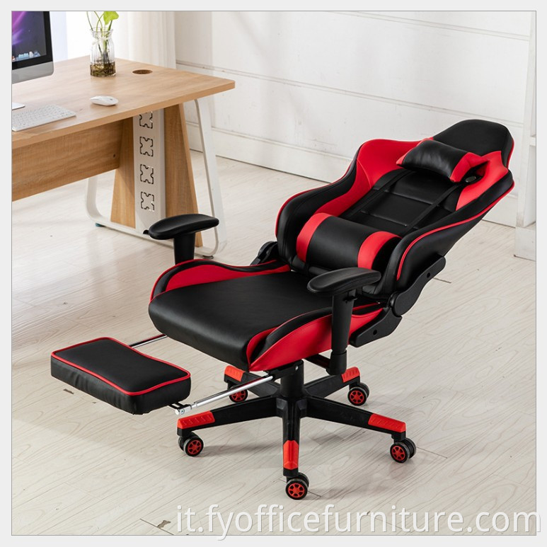 gaming chair with footrest